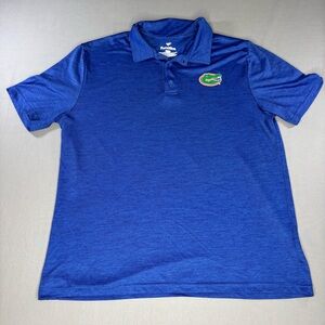 Fabletics Gator Shirt Men’s Large Short Sleeve Blue Performance Gym Workout